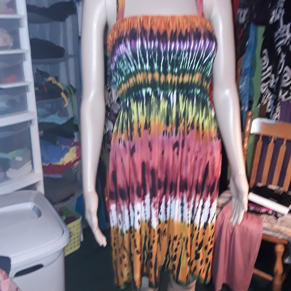 Tye dye summer dress size medium